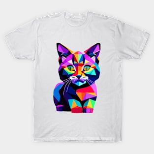 Abstract cute cat T-Shirt